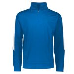 men royal and white augusta medalist pullover front view