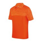 men orange augusta shadow tonal polo front view