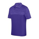 men purple augusta shadow tonal polo front view