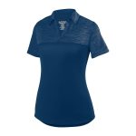 women navy augusta shadow tonal polo front view