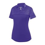 women purple augusta shadow tonal polo front view