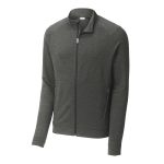 men dark grey sport tek sport wick flex jacket front view