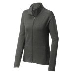 women dark grey sport tek sport wick flex jacket front view