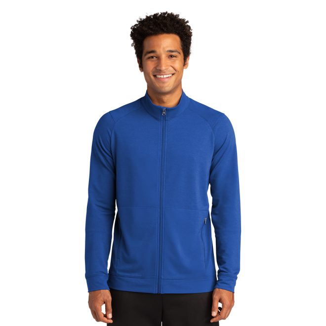 men true royal sport tek sport wick flex jacket front view on model