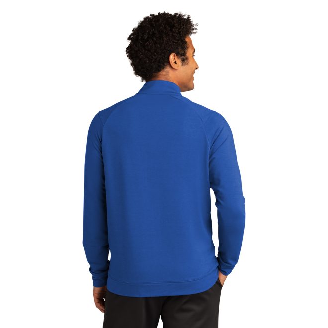 men true royal sport tek sport wick flex jacket back view on model