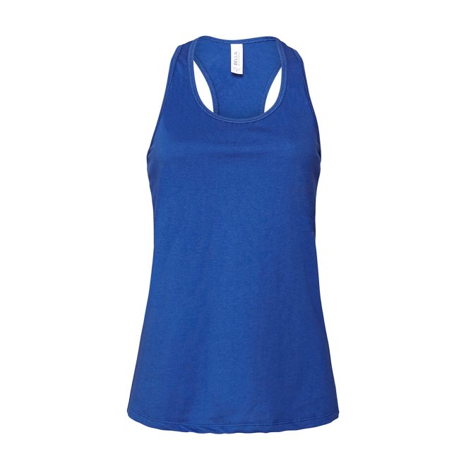 true royal bella canvas racerback tank front view