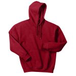 antique cherry heavy blend hooded sweatshirt front view