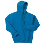 sapphire heavy blend hooded sweatshirt front view