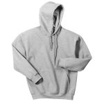 ash heavy blend hooded sweatshirt front view