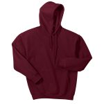 garnet heavy blend hooded sweatshirt front view