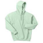 mint heavy blend hooded sweatshirt front view