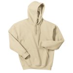 sand heavy blend hooded sweatshirt front view