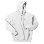 white heavy blend hooded sweatshirt front view