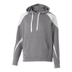 men charcoal and white holloway prospect hoodie front view