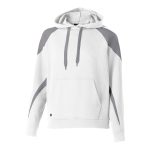 men white and charcoal holloway prospect hoodie front view