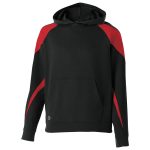 men black and scarlet holloway prospect hoodie front view