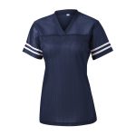 true navy and white posicharge replica jersey front view