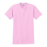 light pink solid color cotton tee front view