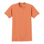 tangerine solid color cotton tee front view