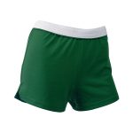 dark green authentic soffe shorts front view