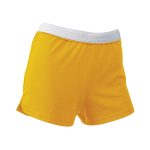 gold authentic soffe shorts front view
