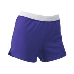purple authentic soffe shorts front view