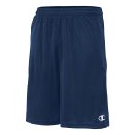 navy champion core pocket short front view