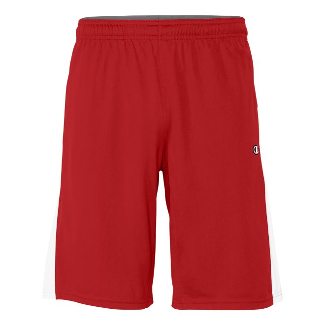 red and white champion double dry short front view