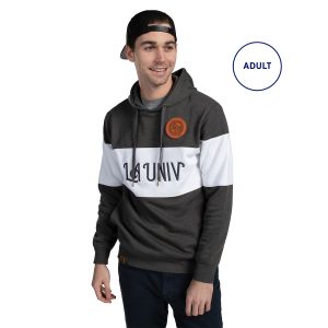 custom LA UNIV. adult carbon holloway all american hoodie front view