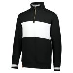 holloway all american pullover quarter zip black front view