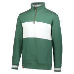 holloway all american pullover quarter zip dark green front view