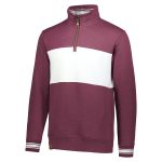 holloway all american pullover quarter zip maroon front view