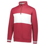 holloway all american pullover quarter zip scarlet front view