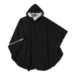 black charles river pacific poncho front view