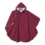 maroon charles river pacific poncho front view