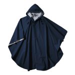 navy charles river pacific poncho front view