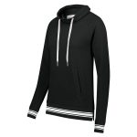 black holloway all american funnel neck pullover front view