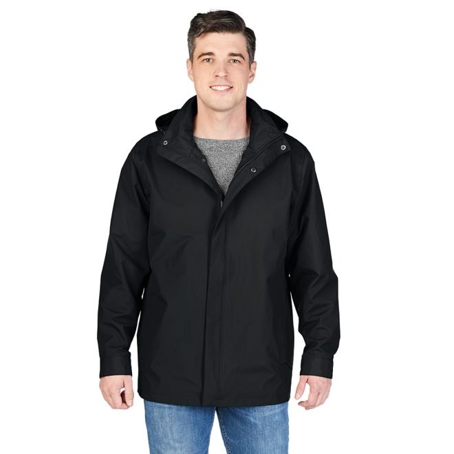 black river logan jacket front view on male model