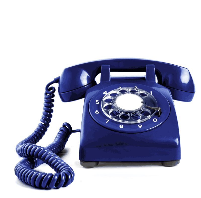 a blue ringing telephone animated gif