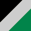 black/silver/green