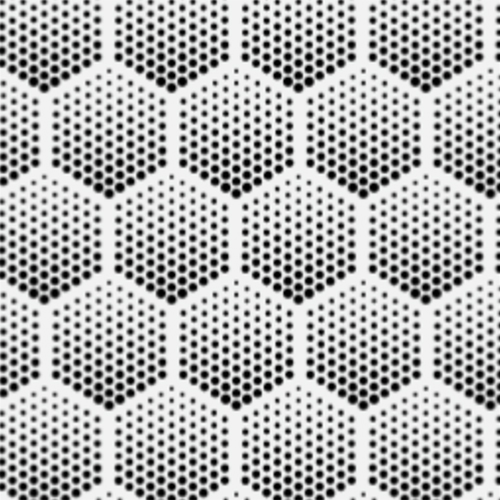 black and white hex fade dye-sub pattern