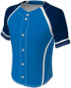 JBS23 jersey design 0252 – blue with navy raglan sleeves and white stripe accents