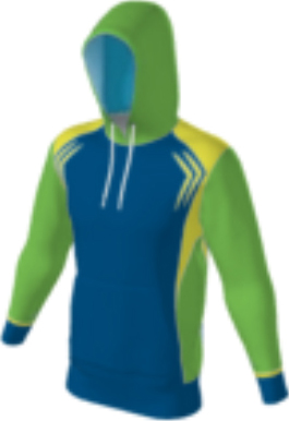 blue JFLH6 custom hoodie design 0205 with shoulder inserts and angled accent stripes, contrast sleeves and back