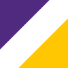 purple/gold/white