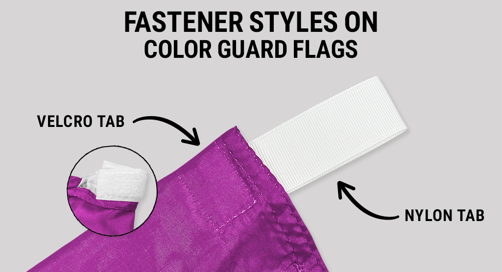 2 Ways to Secure A Flag To a Color Guard Flag Pole