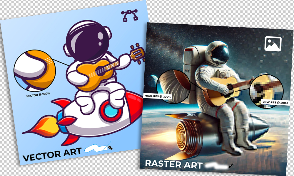Vector vs. Raster: Which Artwork Works Best for Printing?